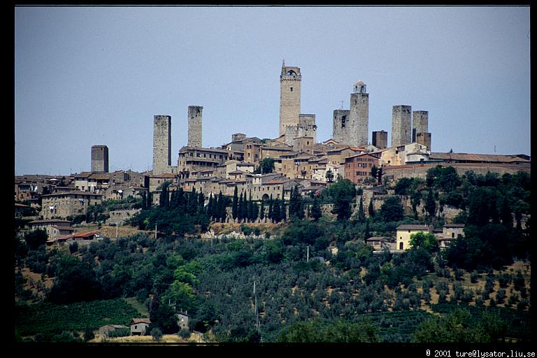 San Gimignano in the distance