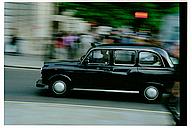 London cab, Trafalgar Square