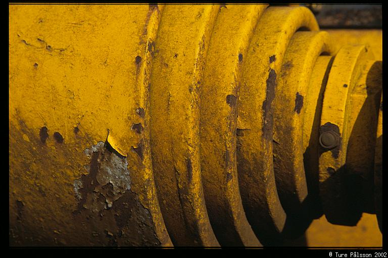 Leaf sweeping machine detail