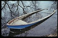 Submerged rowboat, Tornby