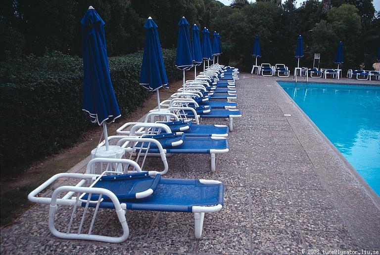 Deserted hotel pool, Agia Napa